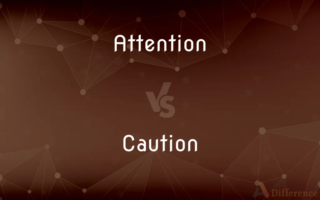 Attention vs. Caution — What's the Difference?
