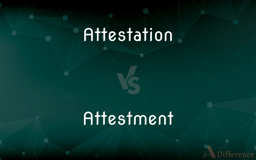 Attestation vs. Attestment — Which is Correct Spelling?