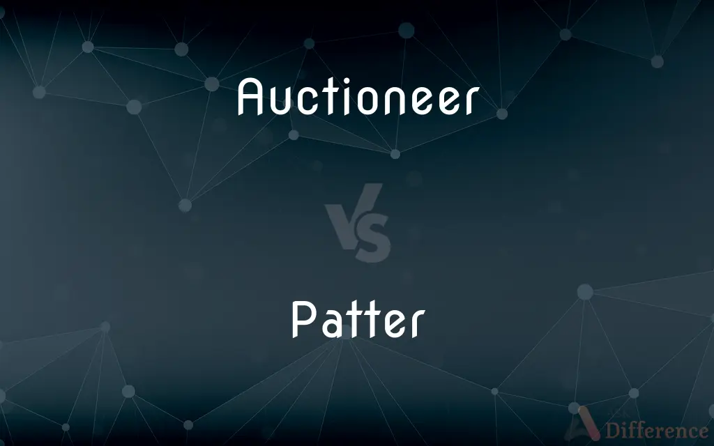 Auctioneer vs. Patter — What's the Difference?