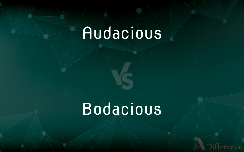 Audacious vs. Bodacious — What's the Difference?