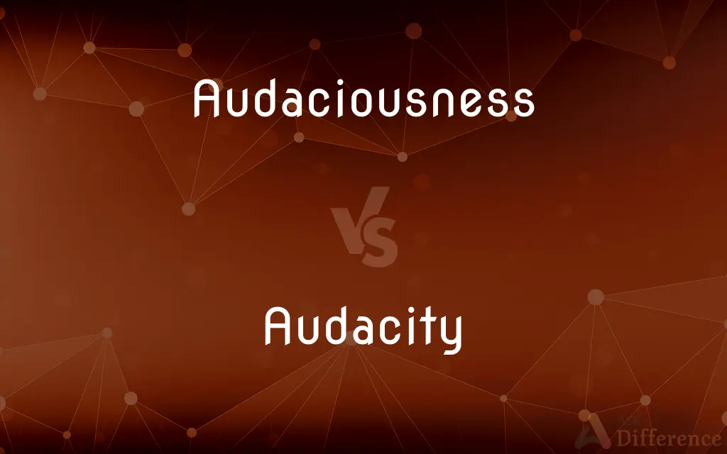 Audaciousness vs. Audacity — What's the Difference?