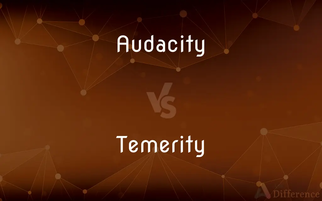 Audacity vs. Temerity — What's the Difference?