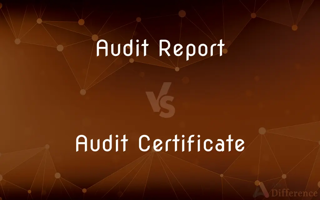 Audit Report vs. Audit Certificate — What's the Difference?