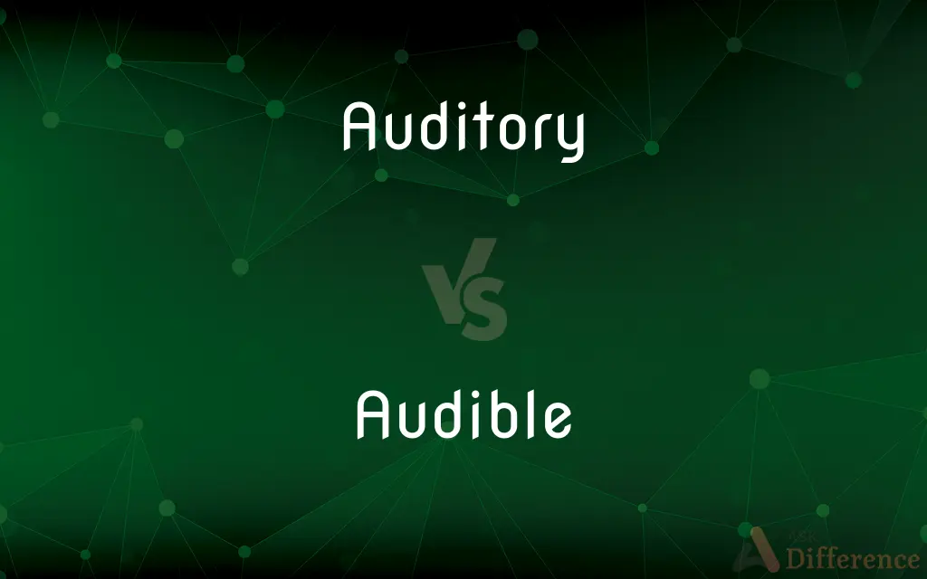 Auditory vs. Audible — What's the Difference?