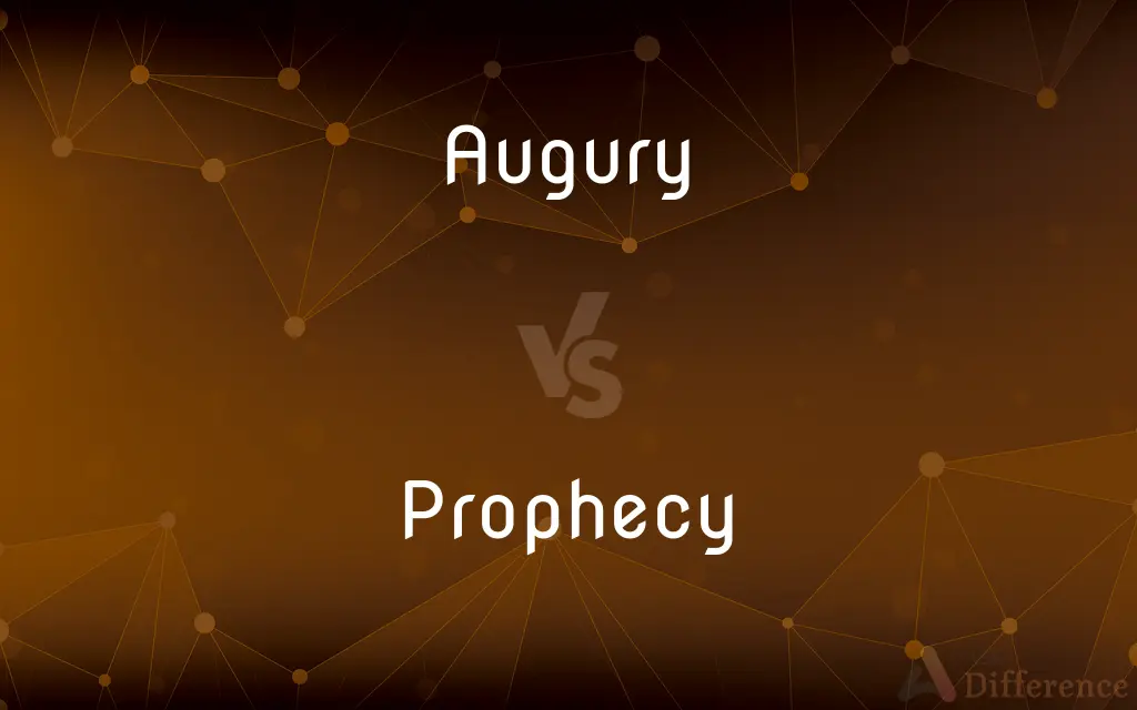 Augury vs. Prophecy — What's the Difference?