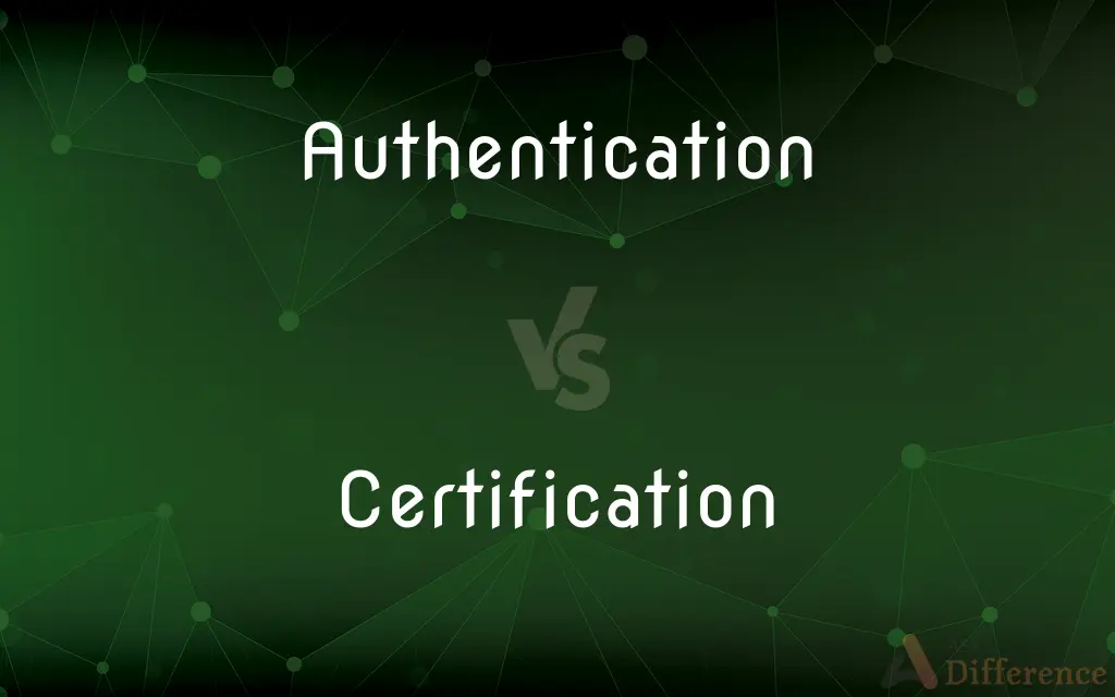 Authentication vs. Certification — What's the Difference?