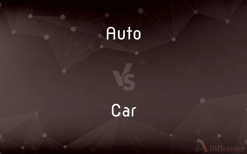 Auto vs. Car — What's the Difference?