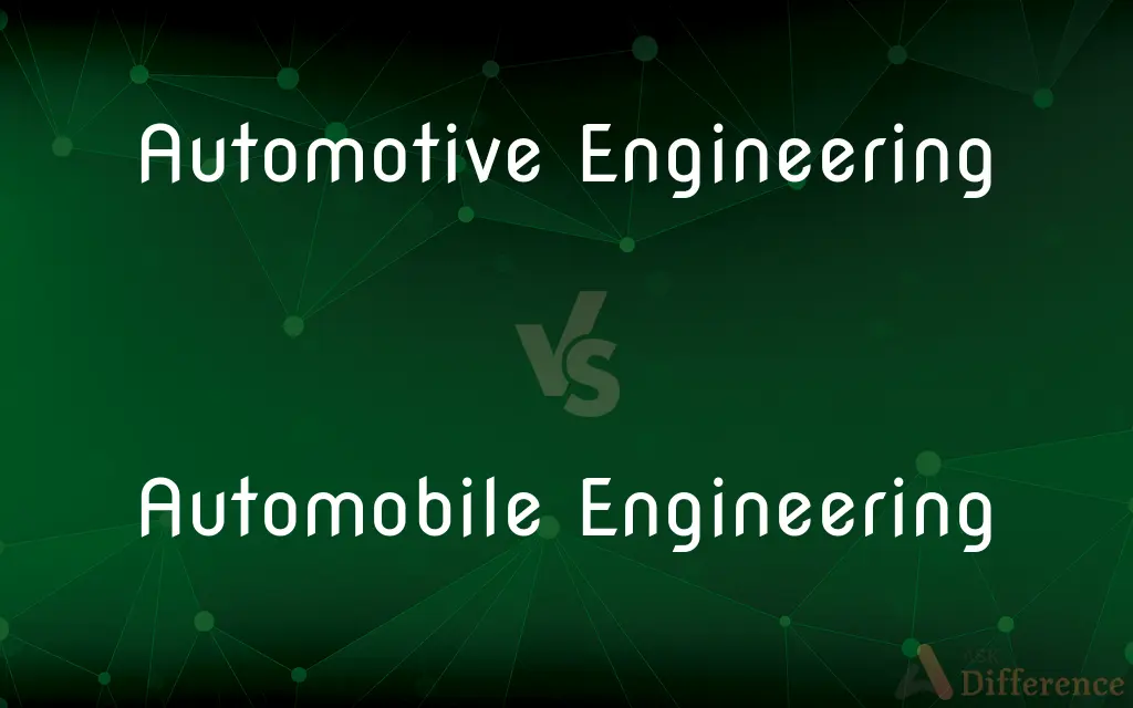 Automotive Engineering vs. Automobile Engineering — What's the Difference?