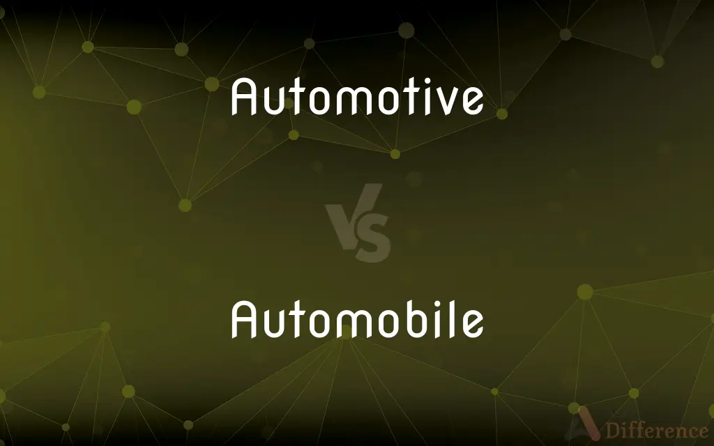 Automotive vs. Automobile — What's the Difference?