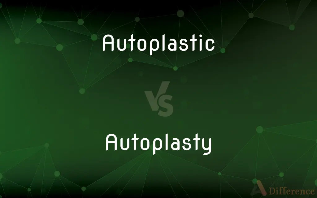 Autoplastic vs. Autoplasty — What's the Difference?