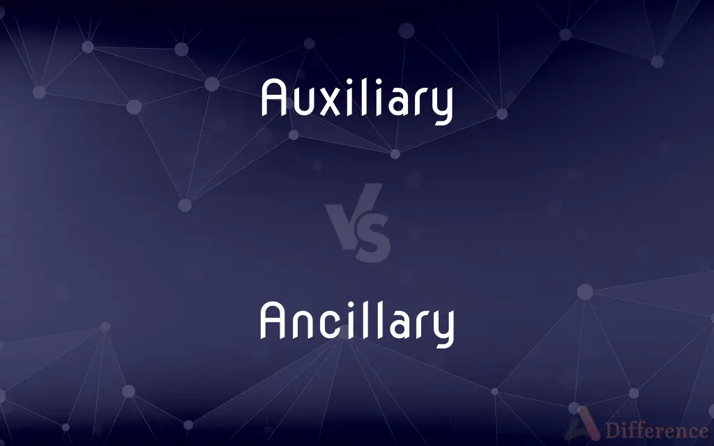 Auxiliary vs. Ancillary — What's the Difference?