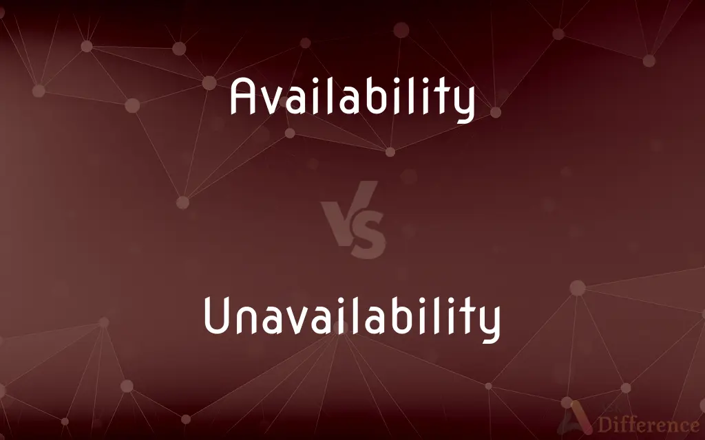 Availability vs. Unavailability — What's the Difference?