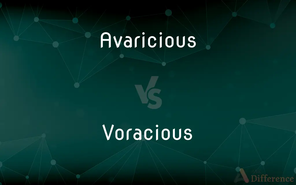 Avaricious vs. Voracious — What's the Difference?
