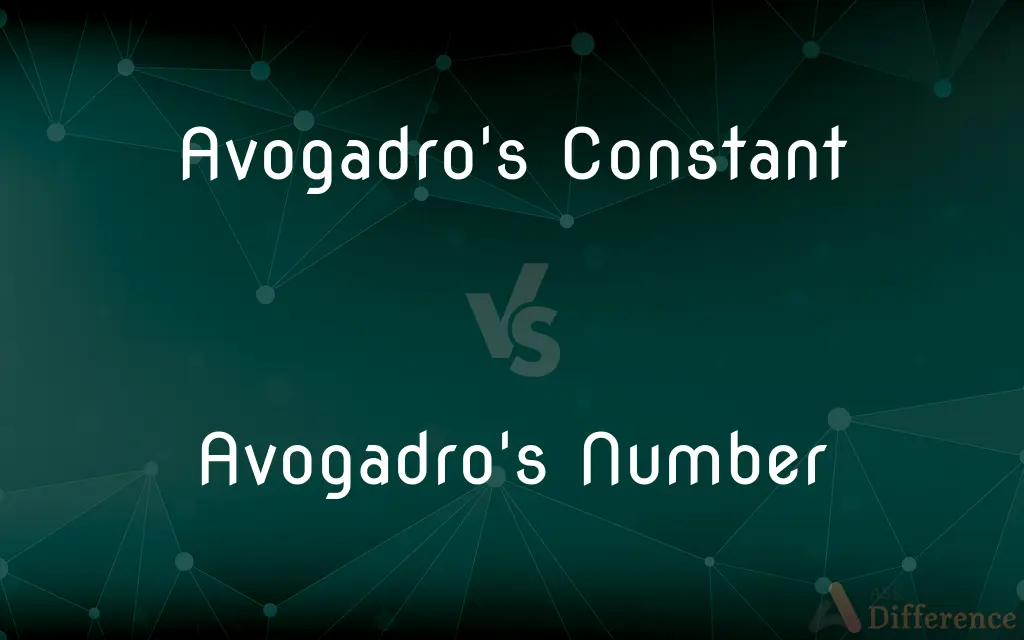 Avogadro's Constant vs. Avogadro's Number — What's the Difference?