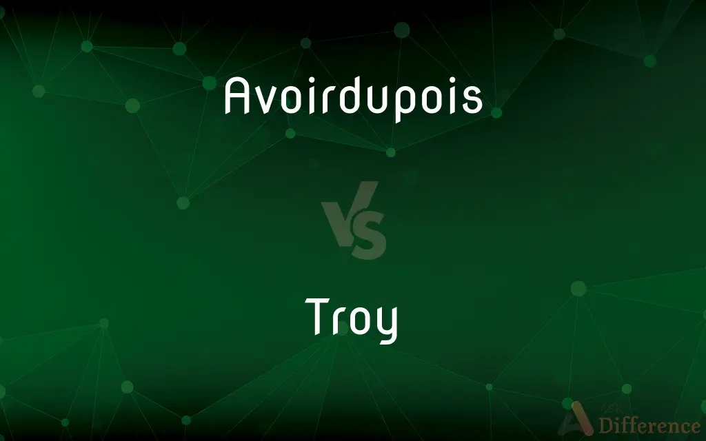 Avoirdupois vs. Troy — What's the Difference?