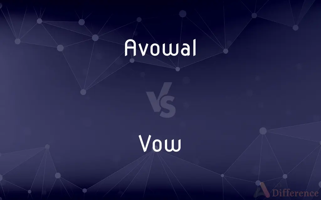 Avowal vs. Vow — What's the Difference?