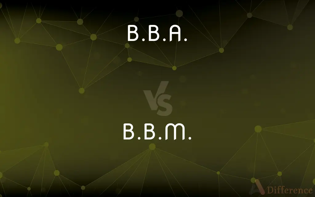 B.B.A. vs. B.B.M. — What's the Difference?