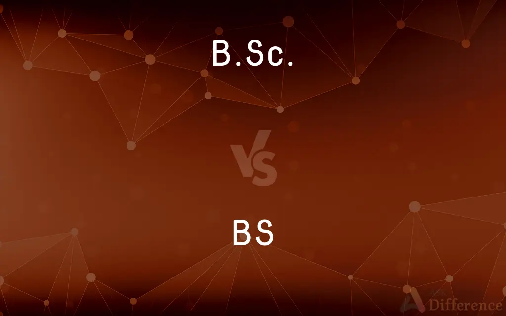 B.Sc. vs. BS — What's the Difference?