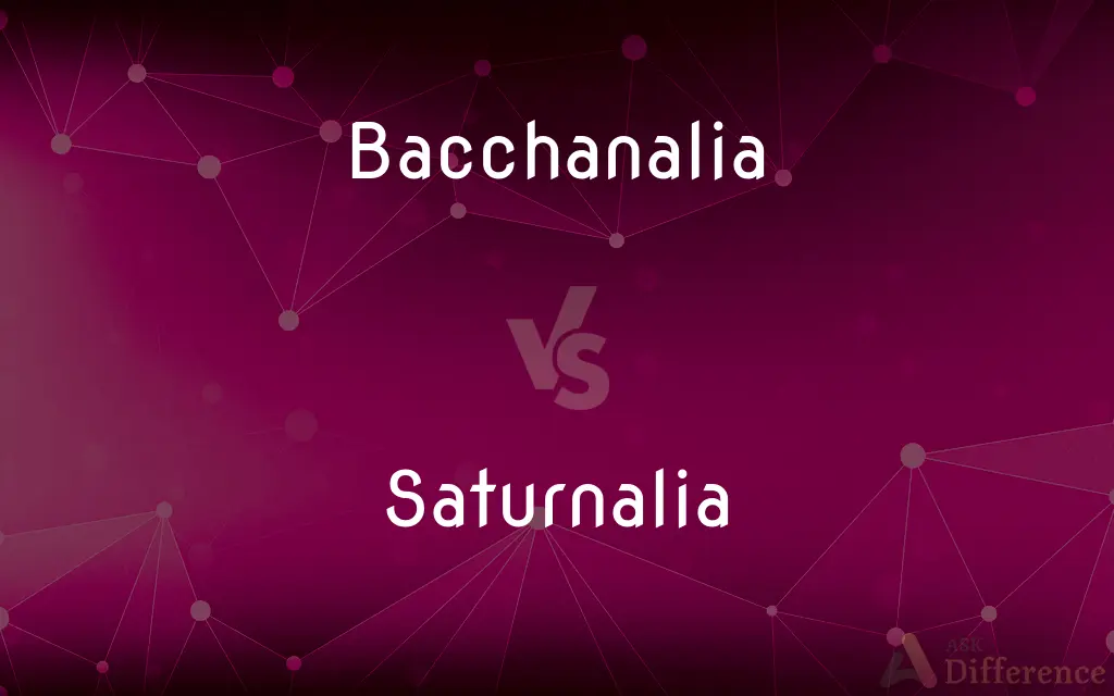 Bacchanalia vs. Saturnalia — What's the Difference?