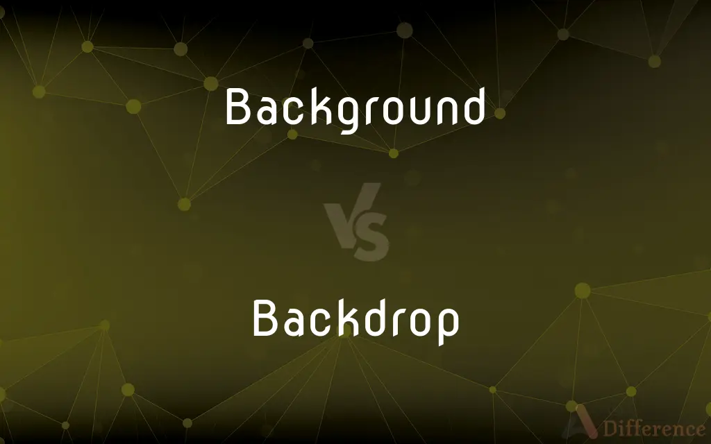 Background vs. Backdrop — What's the Difference?