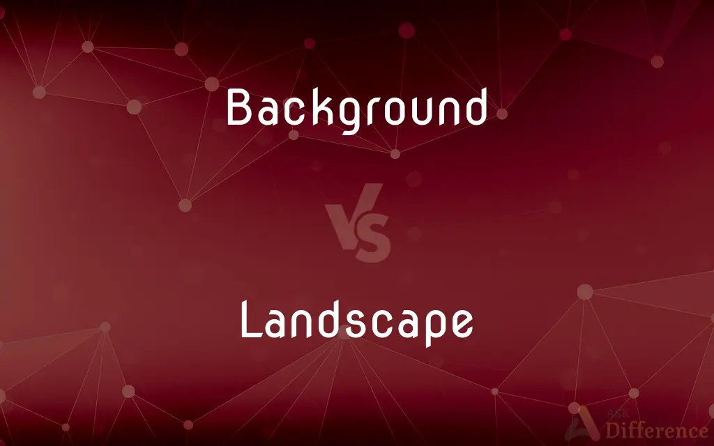 Background vs. Landscape — What's the Difference?
