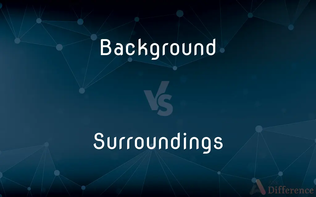 Background vs. Surroundings — What's the Difference?