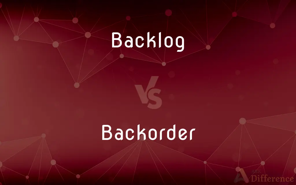 Backlog vs. Backorder — What's the Difference?