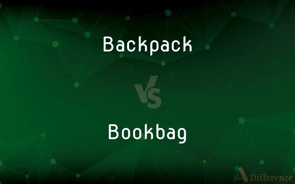 Backpack vs. Bookbag — What's the Difference?