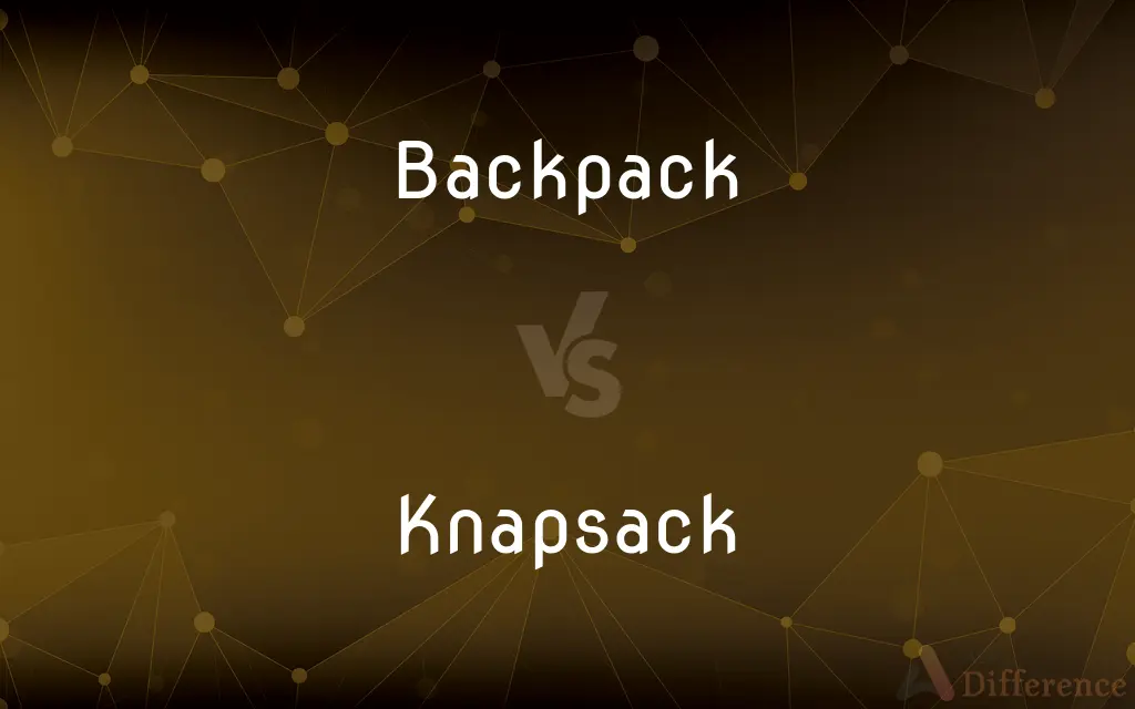 Backpack vs. Knapsack — What's the Difference?