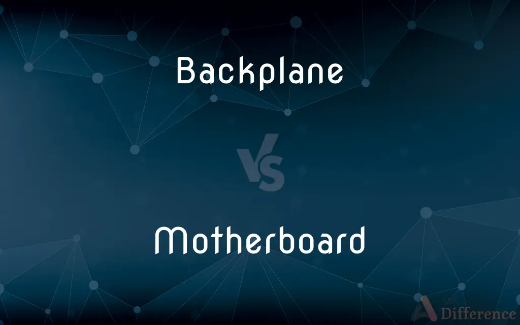 Backplane vs. Motherboard — What's the Difference?