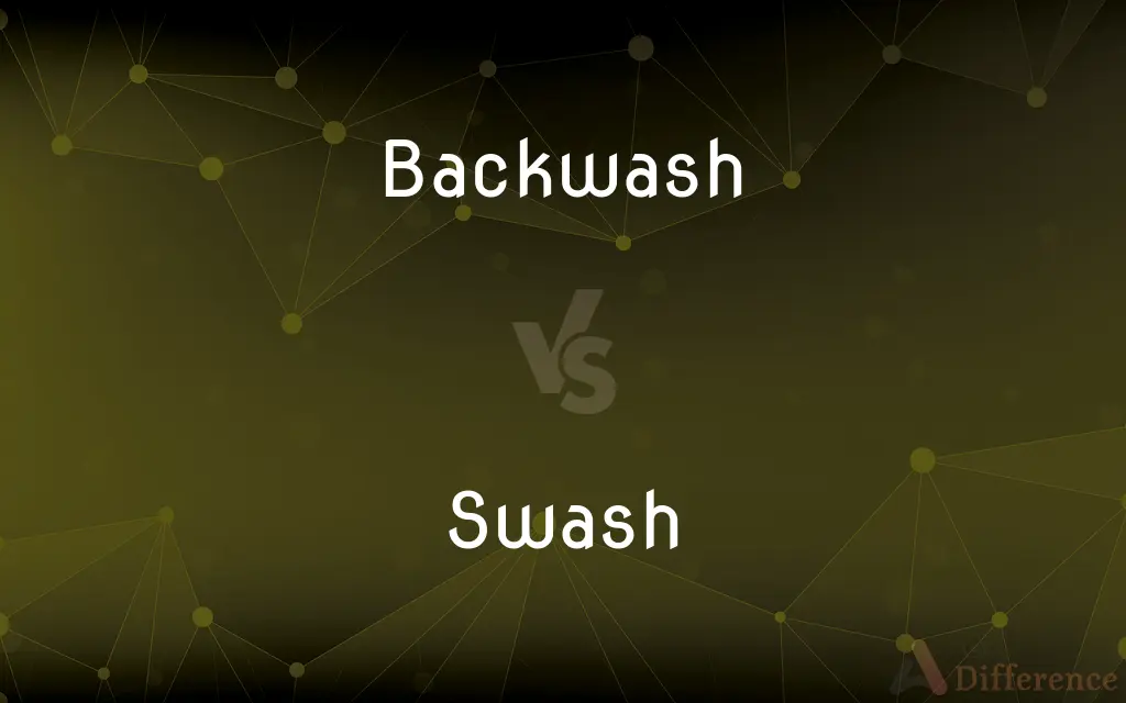 Backwash vs. Swash — What's the Difference?