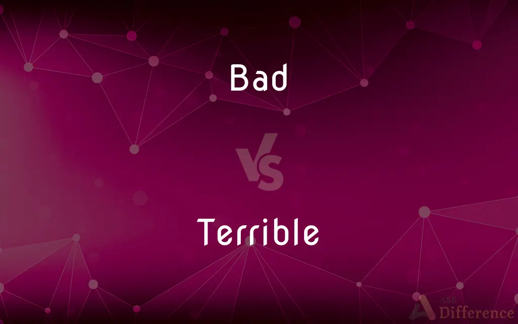 Bad vs. Terrible — What's the Difference?