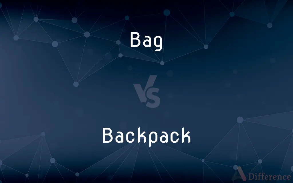 Bag vs. Backpack — What's the Difference?
