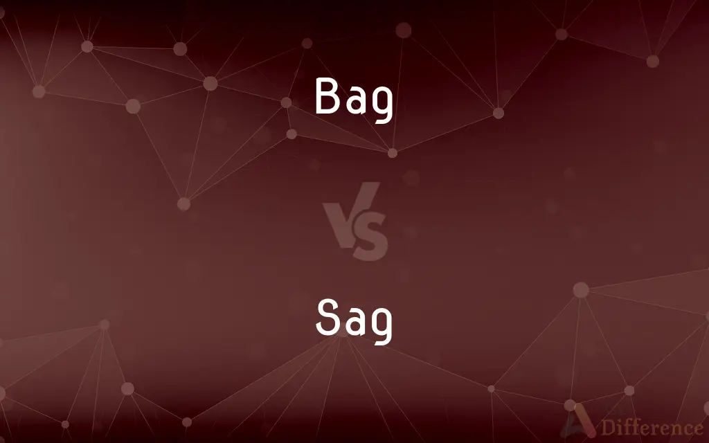 Bag vs. Sag — What's the Difference?