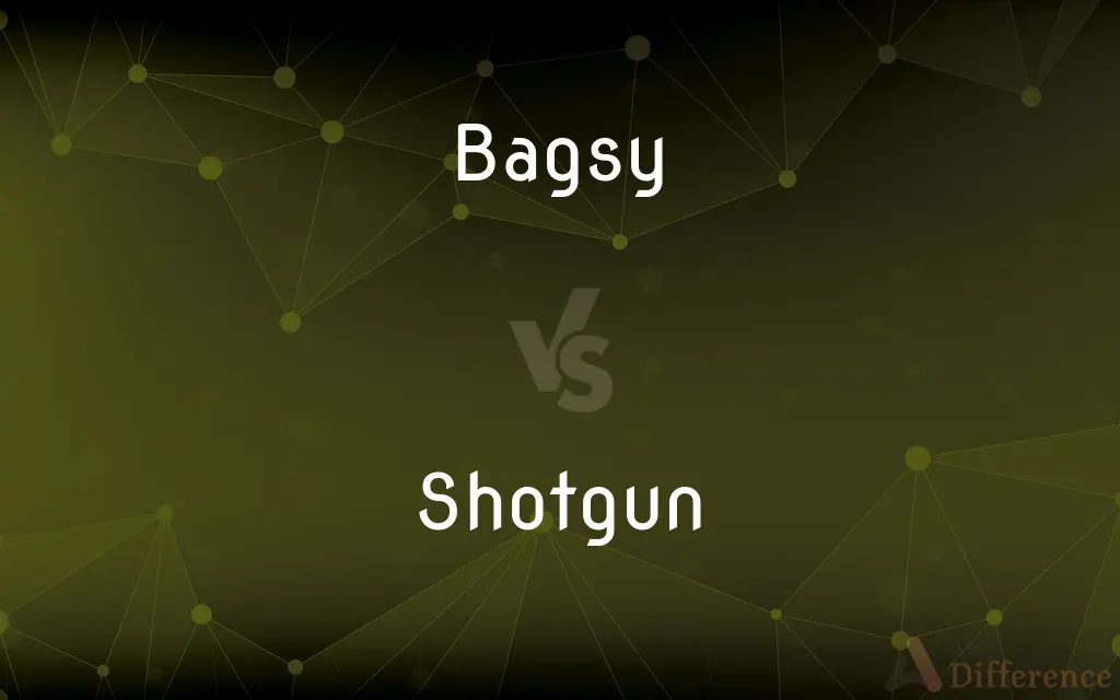 Bagsy vs. Shotgun — What's the Difference?