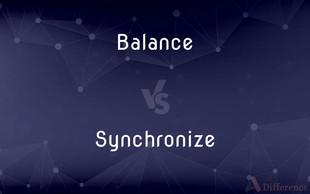 Balance vs. Synchronize — What's the Difference?