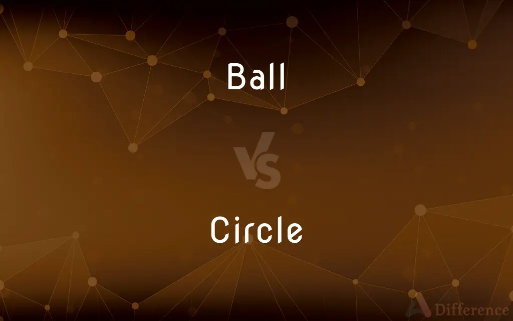 Ball vs. Circle — What's the Difference?
