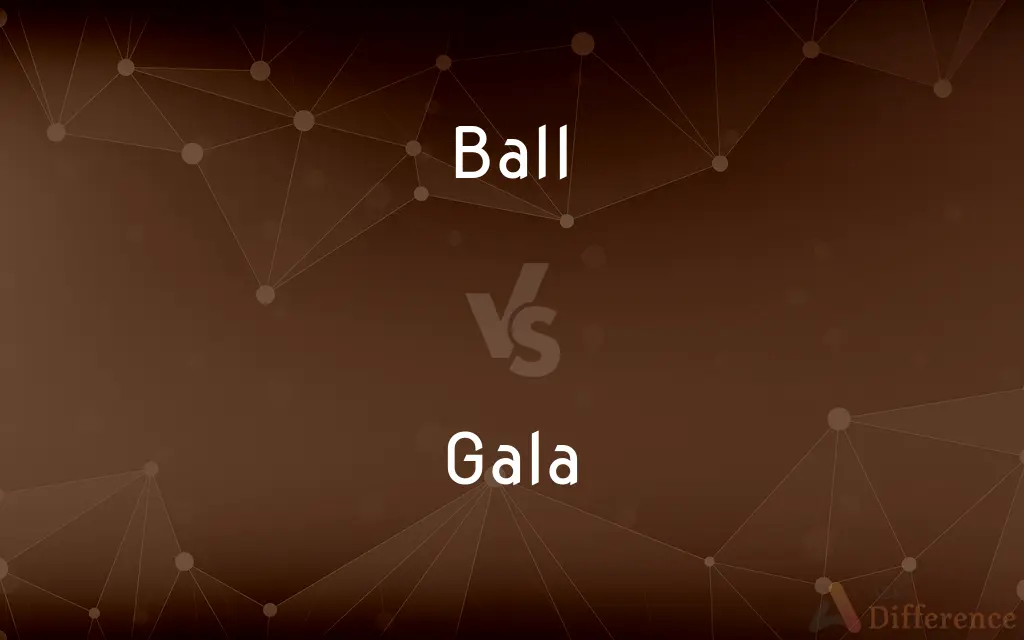 Ball vs. Gala — What's the Difference?