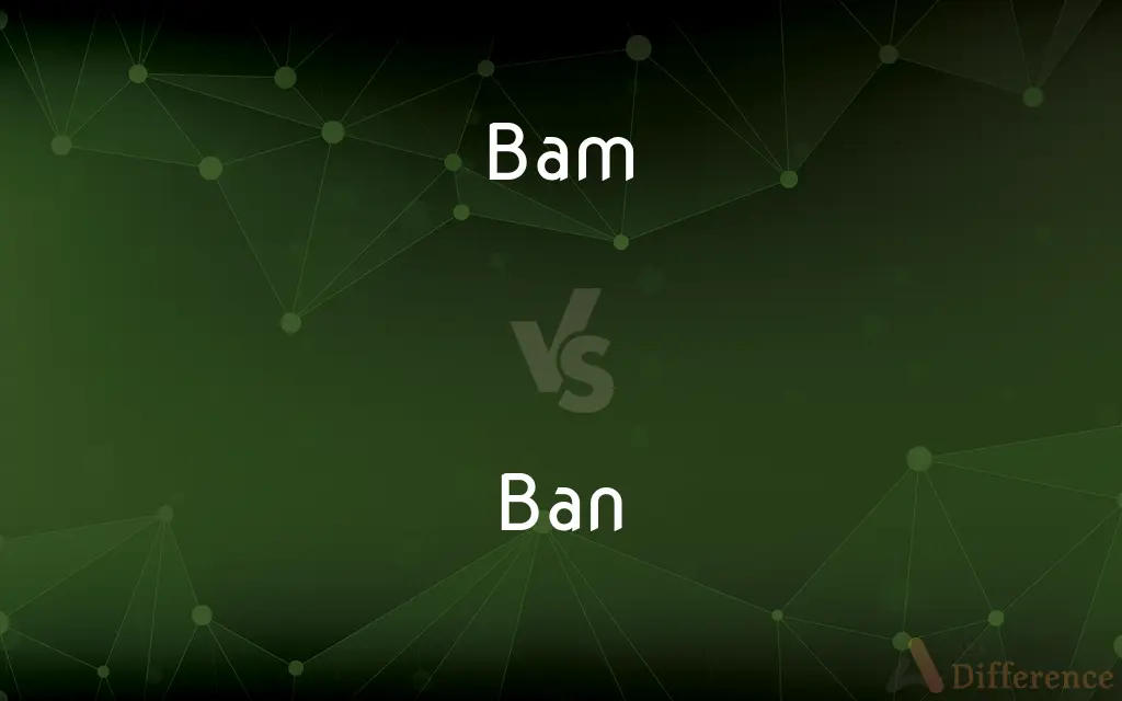 Bam vs. Ban — What's the Difference?