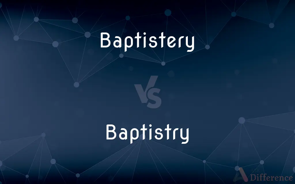Baptistery vs. Baptistry — Which is Correct Spelling?