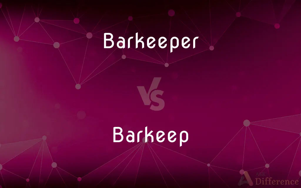 Barkeeper vs. Barkeep — What's the Difference?