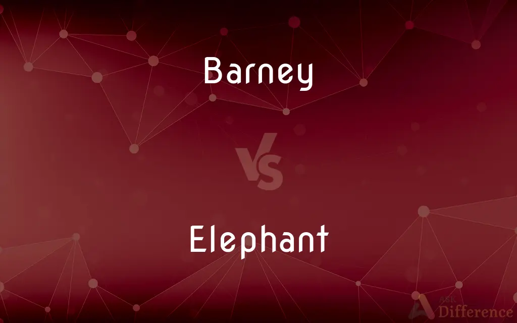 Barney vs. Elephant — What's the Difference?