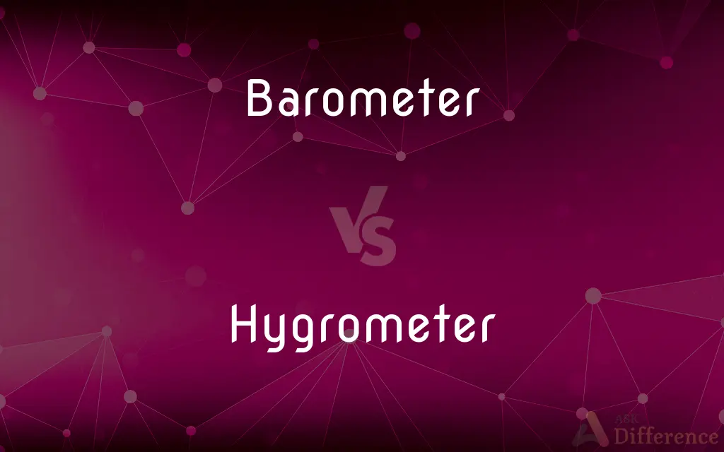 Barometer vs. Hygrometer — What's the Difference?