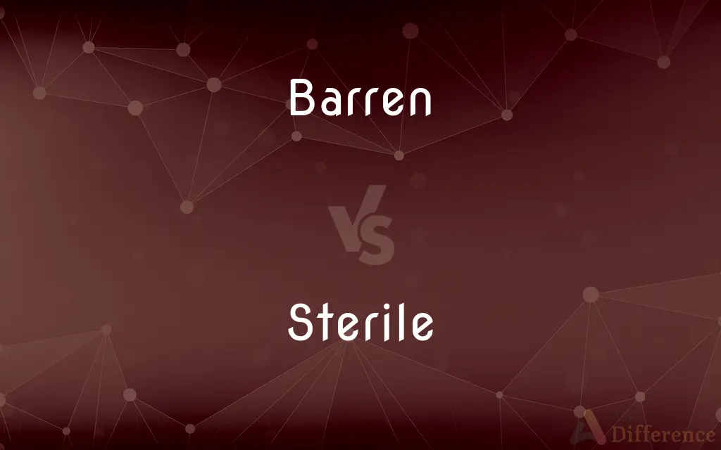 Barren vs. Sterile — What's the Difference?