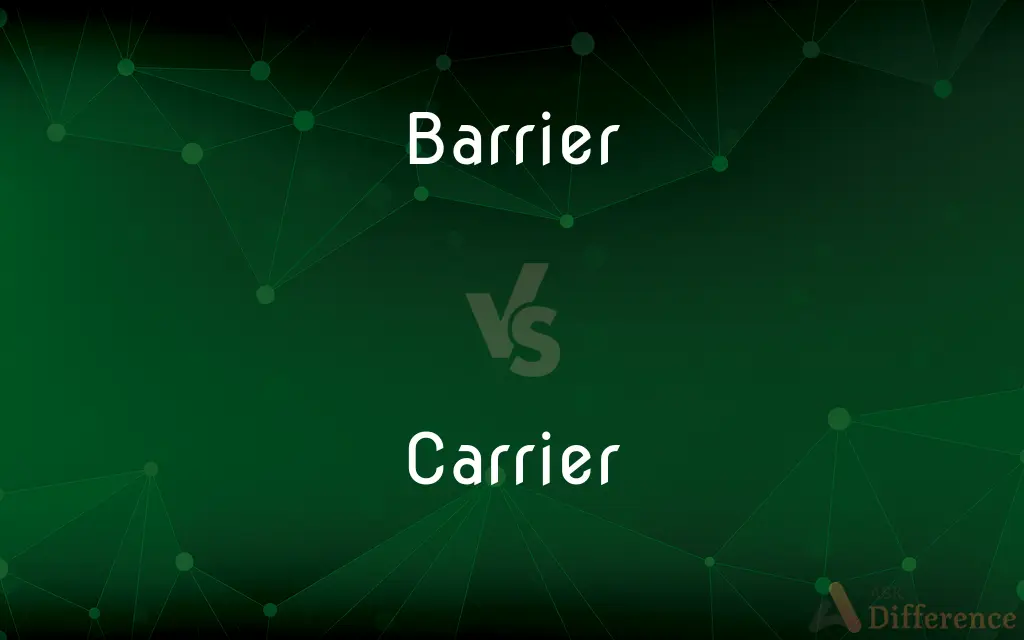 Barrier vs. Carrier — What's the Difference?