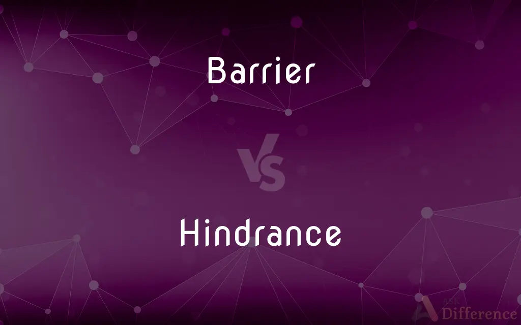 Barrier vs. Hindrance — What's the Difference?