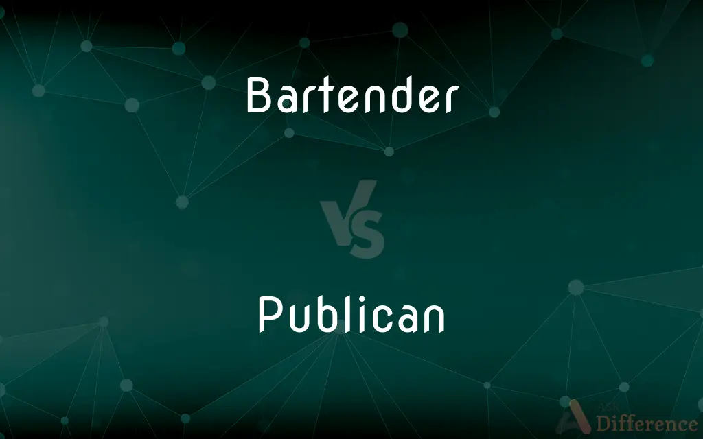 Bartender vs. Publican — What's the Difference?