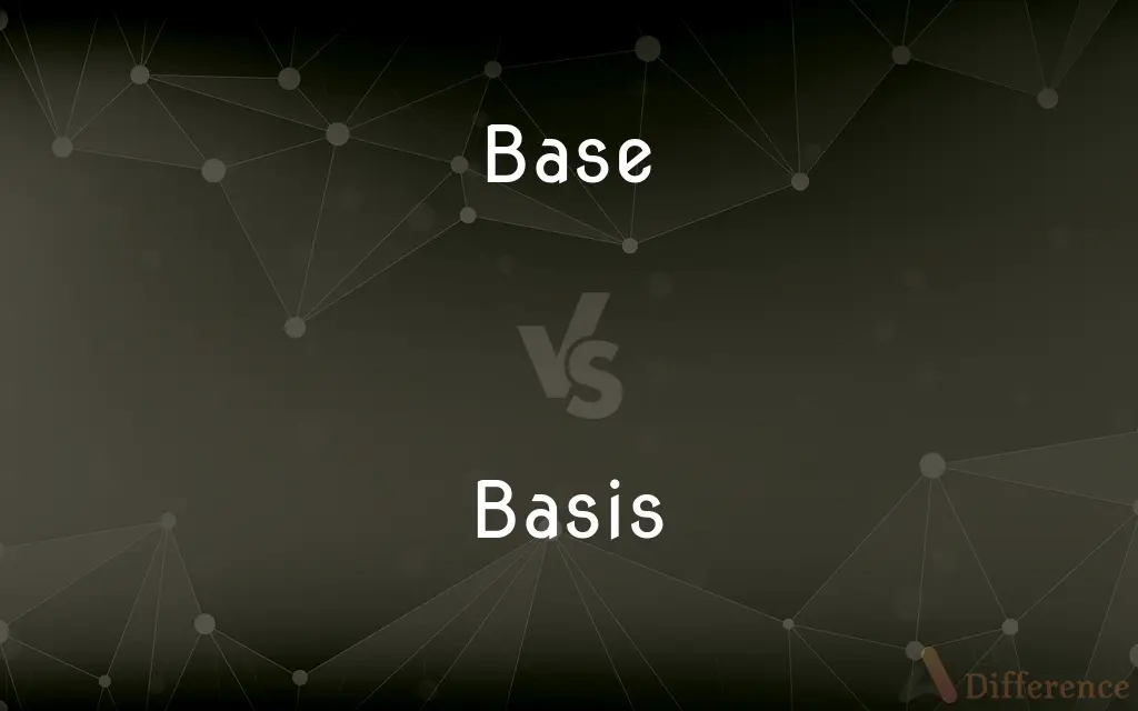 Base vs. Basis — What's the Difference?