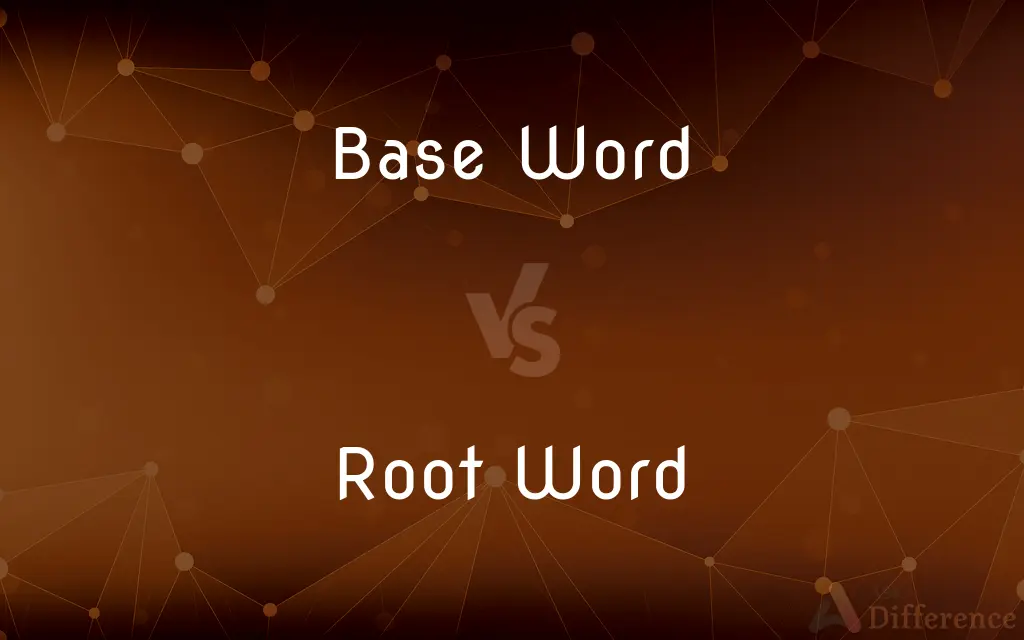 Base Word vs. Root Word — What's the Difference?