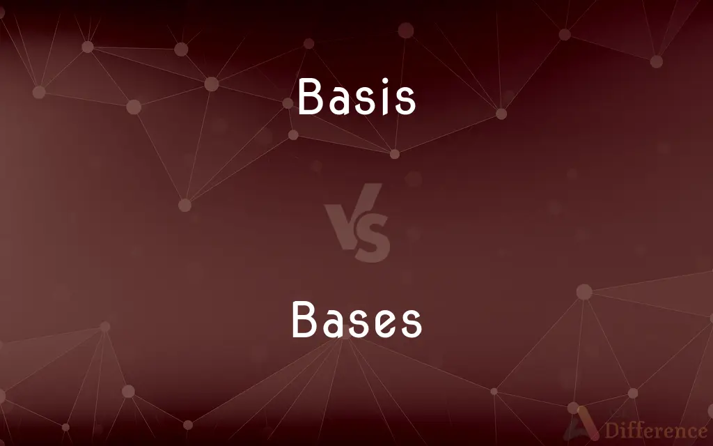 Basis vs. Bases — What's the Difference?